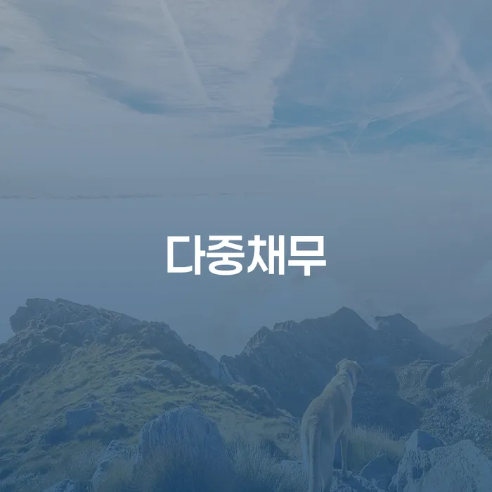 사채이자가 감당이 안될 때 개인회생 문제해결방법 꿀팁