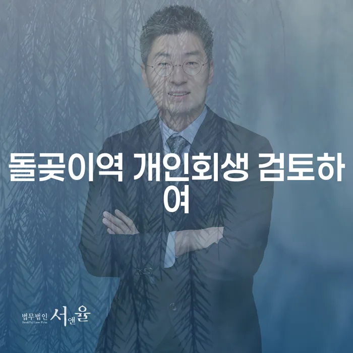 돌곶이역 개인회생 검토하여